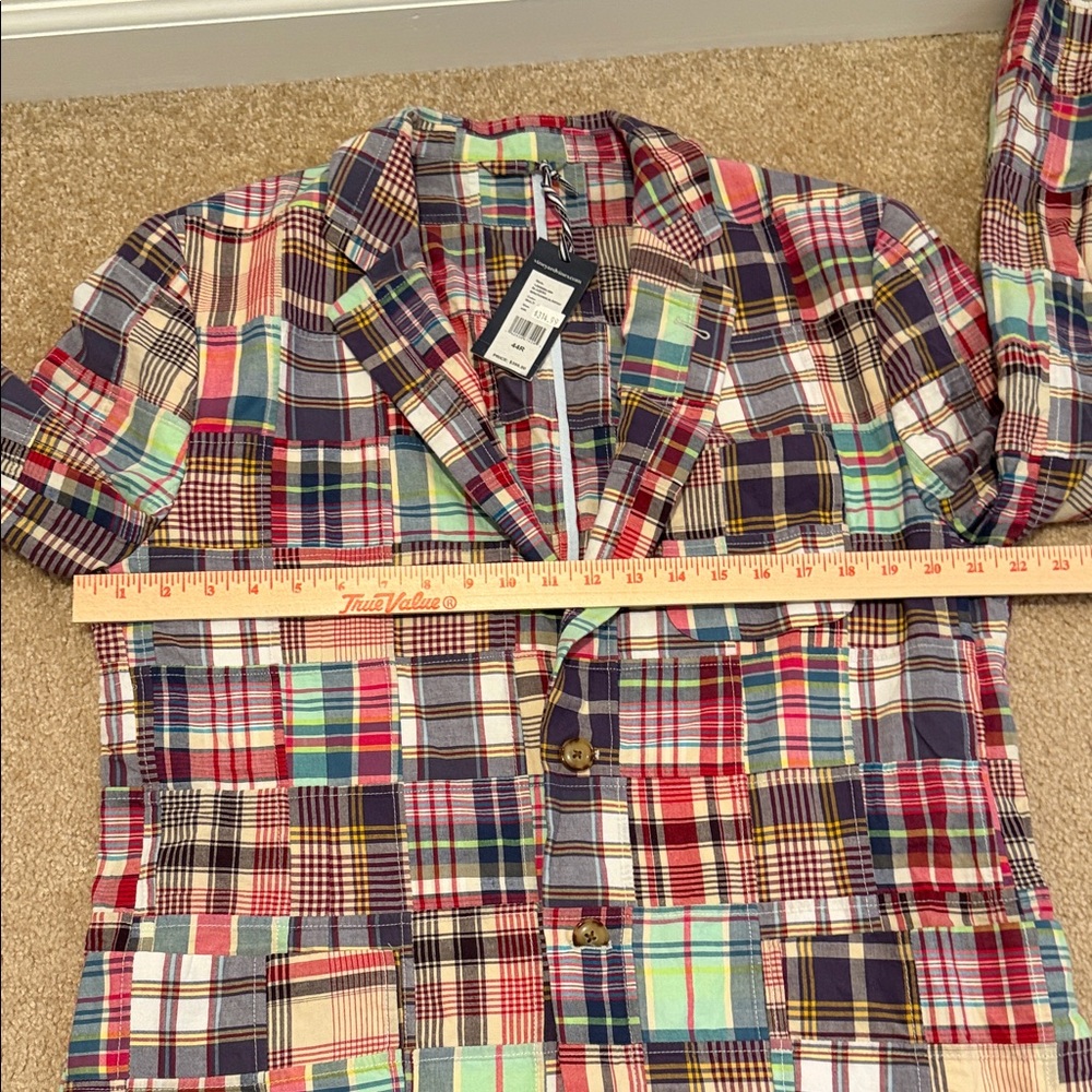 Vineyard Vines Madras Patchwork Blazer 44R NWT Kentucky Derby Preppy Sport Coat - Picture 12 of 16